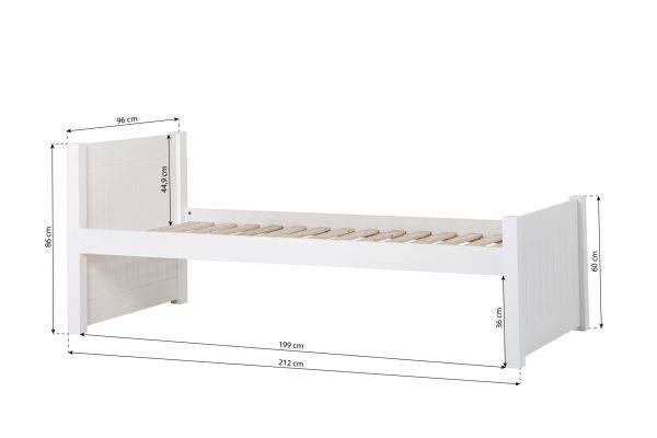 Hoppekids NOAH DELUXE junior bed 90x200, 1 hoog & 1 medium einde - Afbeelding 4