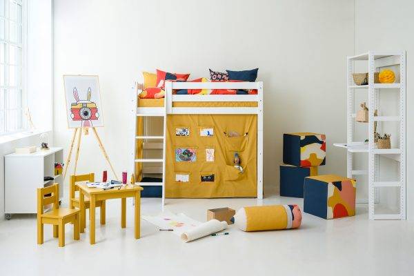 Hoppekids Creator gordijn voor halfhoog bed 70x160 cm - Afbeelding 3