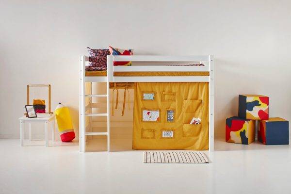 Hoppekids Creator gordijn voor halfhoog bed 90x200 cm - Afbeelding 4