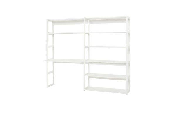 Hoppekids STOREY boekenplank met 8 planken en bureau, 100 cm