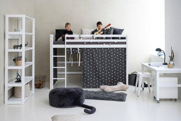 Hoppekids Huisdierengordijn voor halfhoog bed 90x200 cm - Afbeelding 3