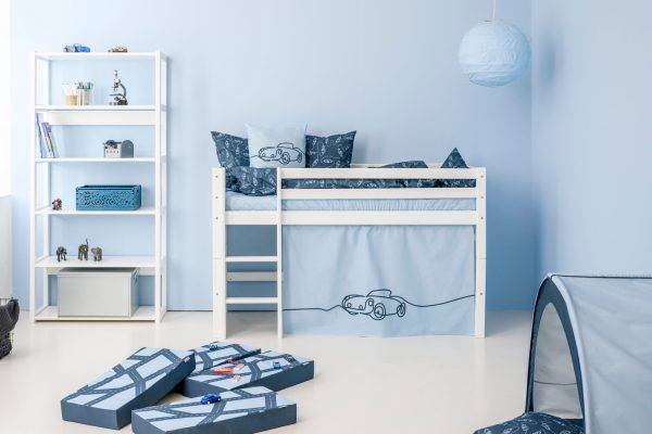 Hoppekids Cars gordijn voor halfhoog en stapelbed 70x160 cm - Afbeelding 3