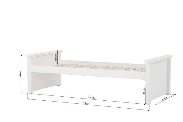Hoppekids MAJA DELUXE junior bed 90x200, 2 medium uiteinden - Afbeelding 3