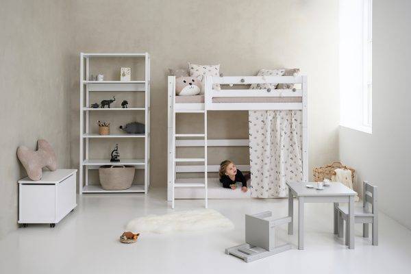 Hoppekids STOREY sectie met 6 planken, 80 cm, Wit - Afbeelding 2