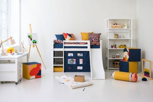 Hoppekids Creator gordijn voor halfhoog en stapelbed 70x160 cm - Afbeelding 3