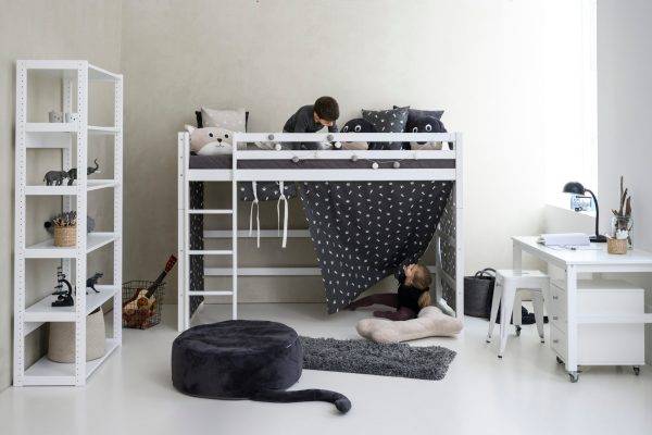 Hoppekids Huisdierengordijn voor halfhoog bed 90x200 cm - Afbeelding 2