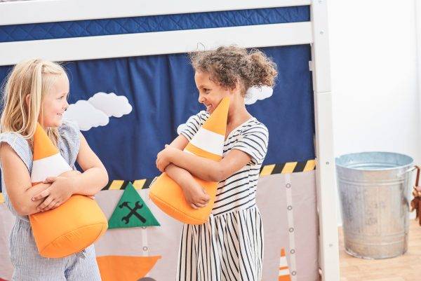 Hoppekids Bouw gordijn voor halfhoog en stapelbed 90x200 cm - Afbeelding 7
