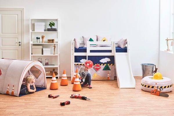 Hoppekids Bouw gordijn voor halfhoog en stapelbed 70x160 cm - Afbeelding 9