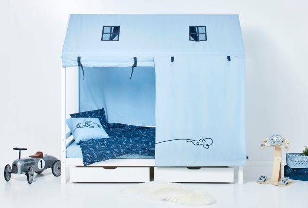 Hoppekids CARS textiel voor huisbed 90x200 cm - Afbeelding 2