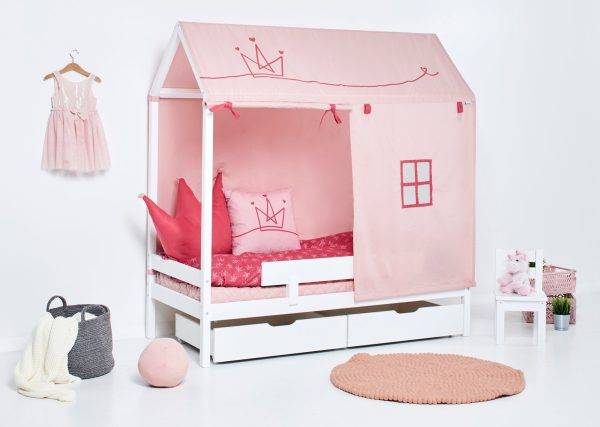 Hoppekids Prinsessen textiel voor huisbed 70x160 cm - Afbeelding 4