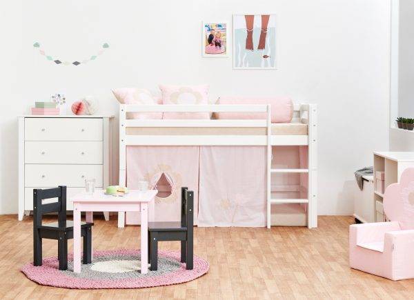 Hoppekids Sprookjesbloem gordijn voor halfhoog en stapelbed 70x160 cm - Afbeelding 3