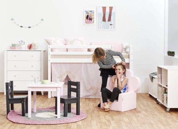 Hoppekids Sprookjesbloem gordijn voor halfhoog en stapelbed 70x160 cm - Afbeelding 8