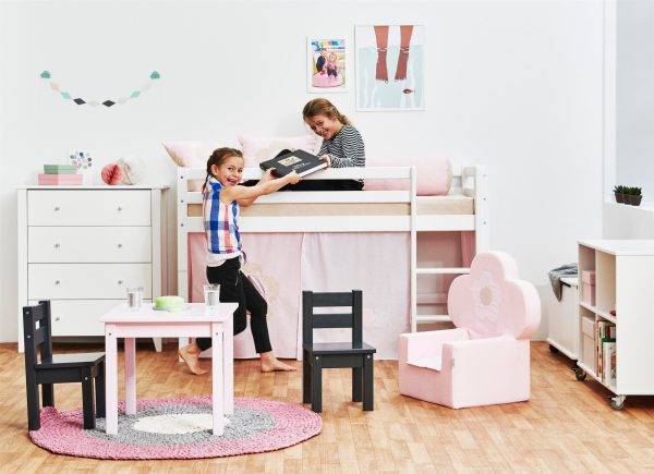 Hoppekids Sprookjesbloem gordijn voor halfhoog en stapelbed 70x160 cm - Afbeelding 4