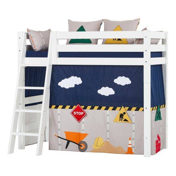 Hoppekids Bouw gordijn voor halfhoog bed 70x160 cm - Afbeelding 7
