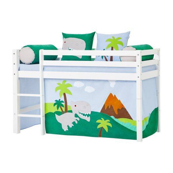 Hoppekids Dinosaurussen gordijn voor halfhoog en stapelbed 70x160 cm - Afbeelding 2