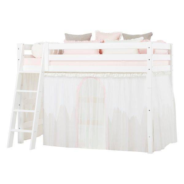 Hoppekids Winter Wonderland - met tule - gordijn voor halfhoog bed 90x200 cm - Afbeelding 6
