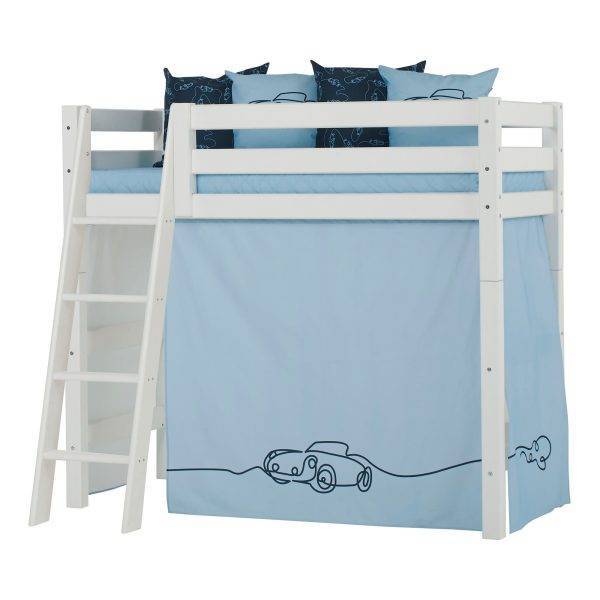 Hoppekids Cars gordijn voor halfhoog bed 70x160 cm - Afbeelding 3