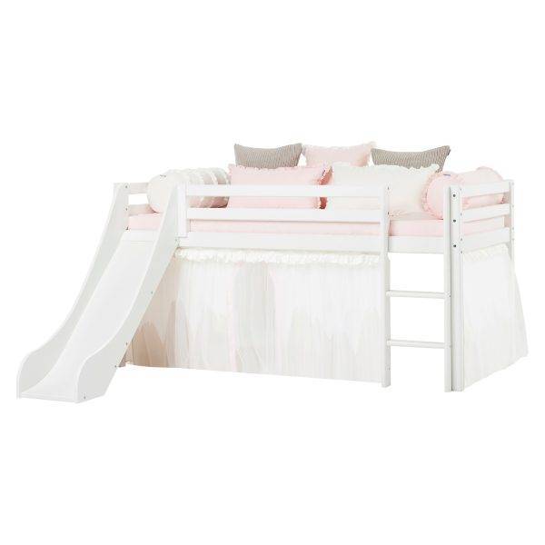 Hoppekids Winter Wonderland gordijn met tule voor halfhoog en stapelbed 90x200 cm - Afbeelding 5