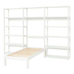 Hoppekids STOREY boekenplank met 14 planken en bed, 70x160 cm