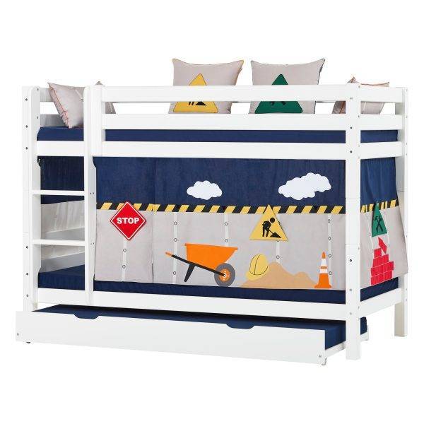 Hoppekids Bouw gordijn voor halfhoog en stapelbed 90x200 cm - Afbeelding 6