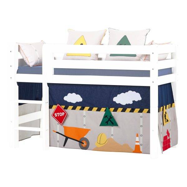 Hoppekids Bouw gordijn voor halfhoog en stapelbed 70x160 cm - Afbeelding 2