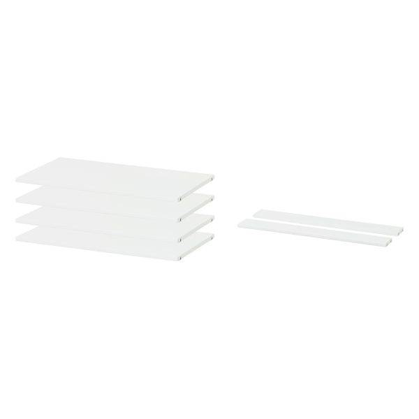 Hoppekids STOREY set met 4 planken en 2 dwarssteunen, 80 cm, Wit