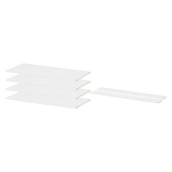 Hoppekids STOREY set met 4 planken en 2 dwarssteunen, 100 cm, Wit