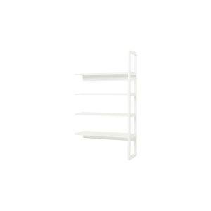 Hoppekids STOREY halve sectie met 4 planken, 100 cm, Wit