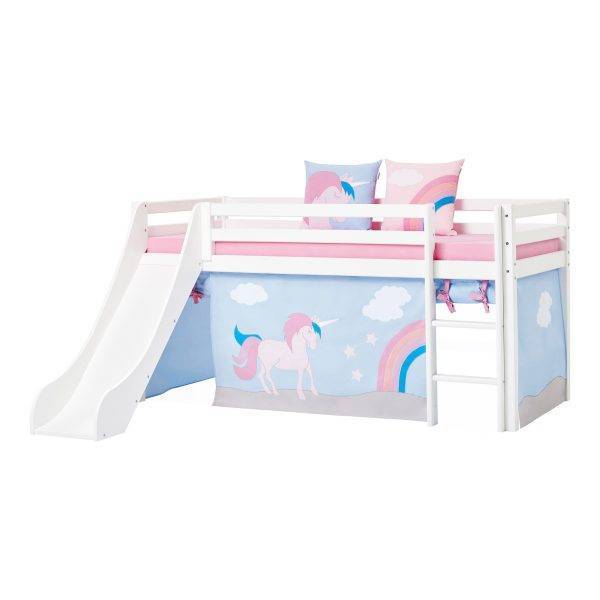 Hoppekids Eenhoorn gordijn voor halfhoog en stapelbed 90x200 cm - Afbeelding 6