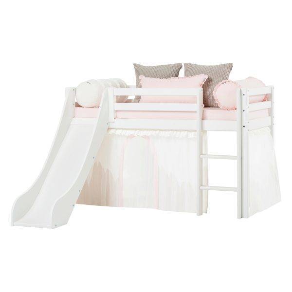 Hoppekids Winter Wonderland gordijn met tule voor halfhoog en stapelbed 70x160 cm - Afbeelding 5