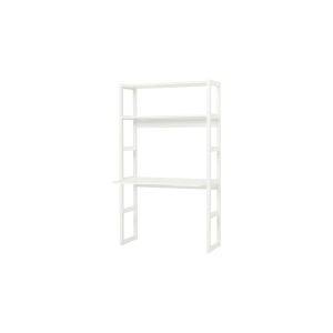 Hoppekids STOREY sectie met 2 planken en bureau, 100 cm, Wit