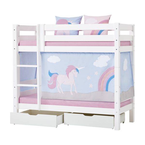 Hoppekids Eenhoorn gordijn voor halfhoog en stapelbed 70x160 cm - Afbeelding 7