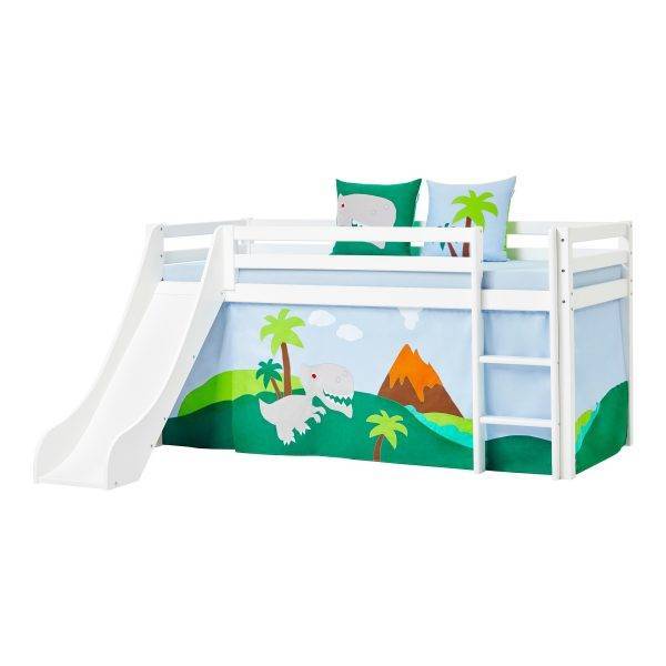 Hoppekids Dinosaurussen gordijn voor halfhoog en stapelbed 90x200 cm - Afbeelding 2