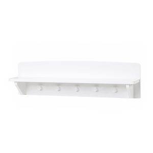 Hoppekids plank met 5 haakjes, Wit