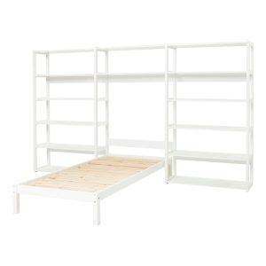 Hoppekids STOREY boekenplank met 14 planken en bed, 90x200 cm