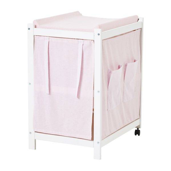 Hoppekids gordijn voor IDA-MARIE commode, Baby Roze - Afbeelding 2