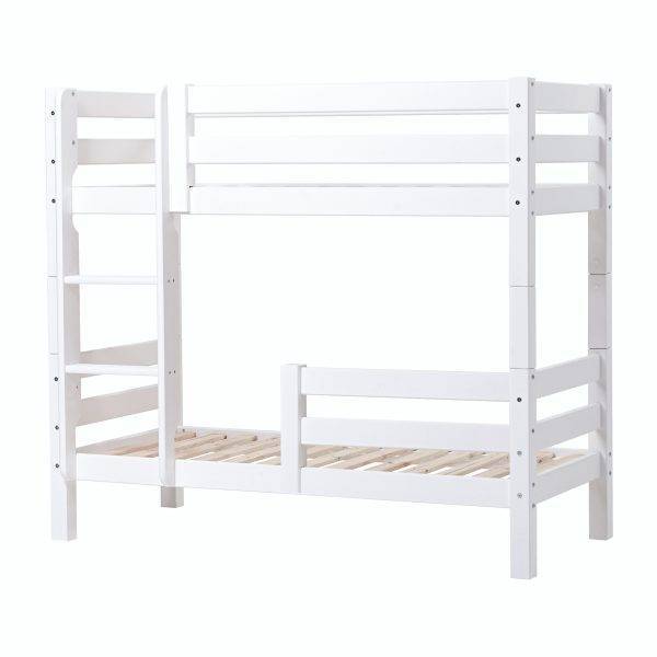 Hoppekids ECO Luxury stapelbed 70x160 cm met twee bedhekken, Wit
