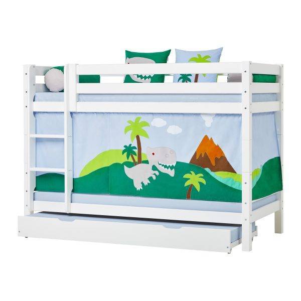 Hoppekids Dinosaurussen gordijn voor halfhoog en stapelbed 90x200 cm - Afbeelding 6