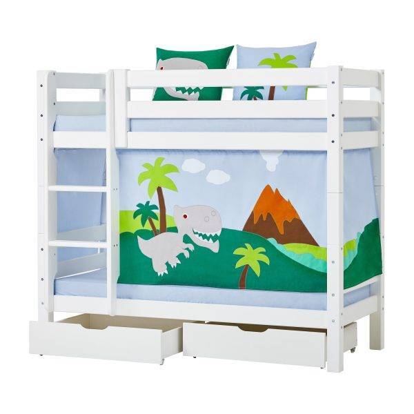 Hoppekids Dinosaurussen gordijn voor halfhoog en stapelbed 70x160 cm - Afbeelding 5