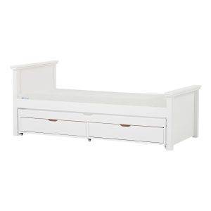 DELUXE bed 90x200 cm met ECO Luxe matras en uitschuifbed 90x190 cm