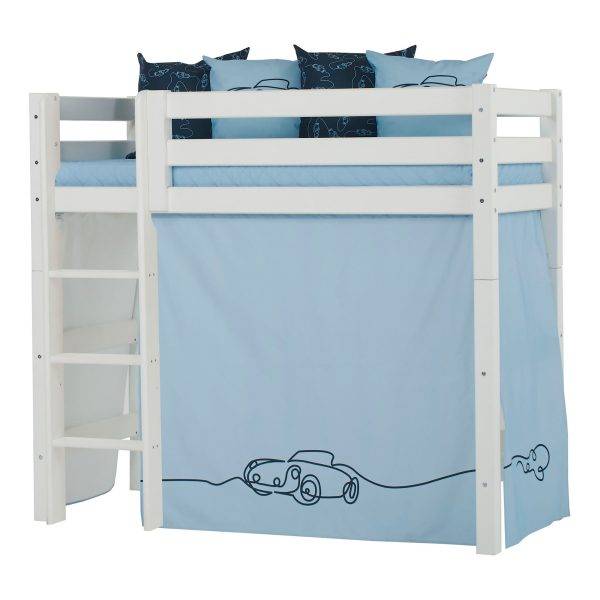 Hoppekids Cars gordijn voor halfhoog bed 70x160 cm - Afbeelding 2