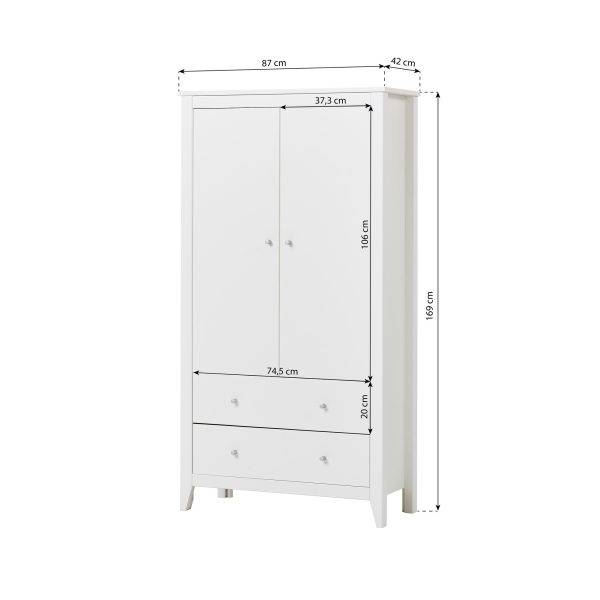 Hoppekids HANS deuren voor kast, Wit - Afbeelding 4