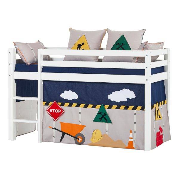 Hoppekids Bouw gordijn voor halfhoog en stapelbed 70x160 cm - Afbeelding 5