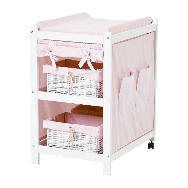 Hoppekids gordijn voor IDA-MARIE commode, Baby Roze - Afbeelding 3