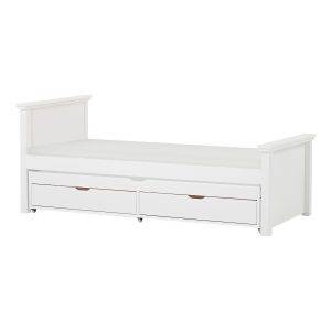DELUXE bed 90x200 cm met koudschuim matras en uitschuifbed 90x190 cm