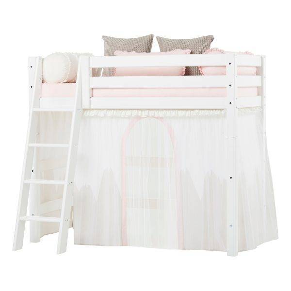 Hoppekids Winter Wonderland - met tule - gordijn voor halfhoog bed 70x160 cm - Afbeelding 5