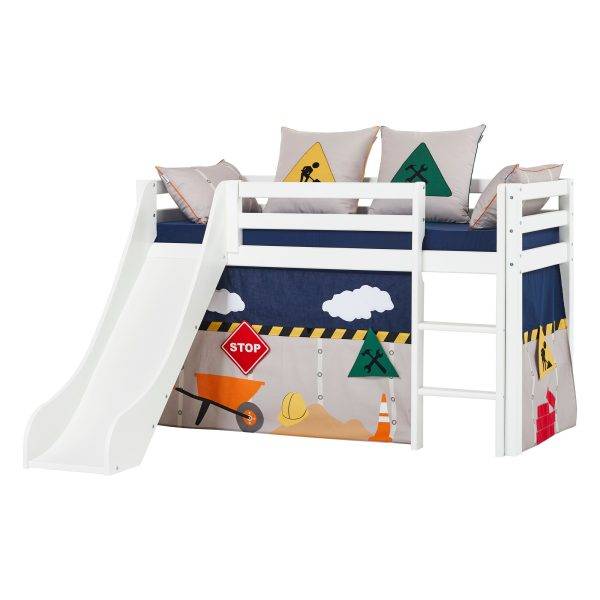 Hoppekids Bouw gordijn voor halfhoog en stapelbed 70x160 cm - Afbeelding 6
