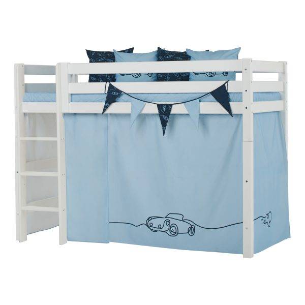 Hoppekids Cars gordijn voor halfhoog bed 90x200 cm - Afbeelding 2