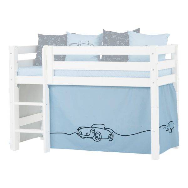 Hoppekids Cars gordijn voor halfhoog en stapelbed 70x160 cm - Afbeelding 2