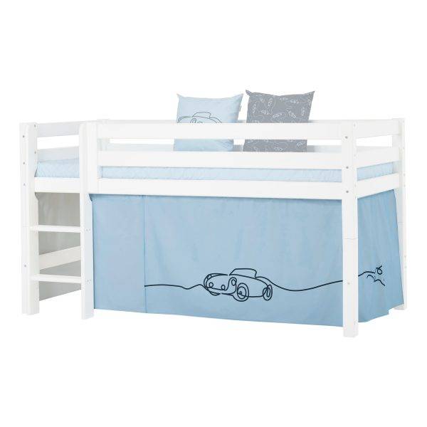 Hoppekids Cars gordijn voor halfhoog en stapelbed 90x200 cm - Afbeelding 2